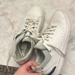 Worn for tennis a few times only in matches but not in bad shape!